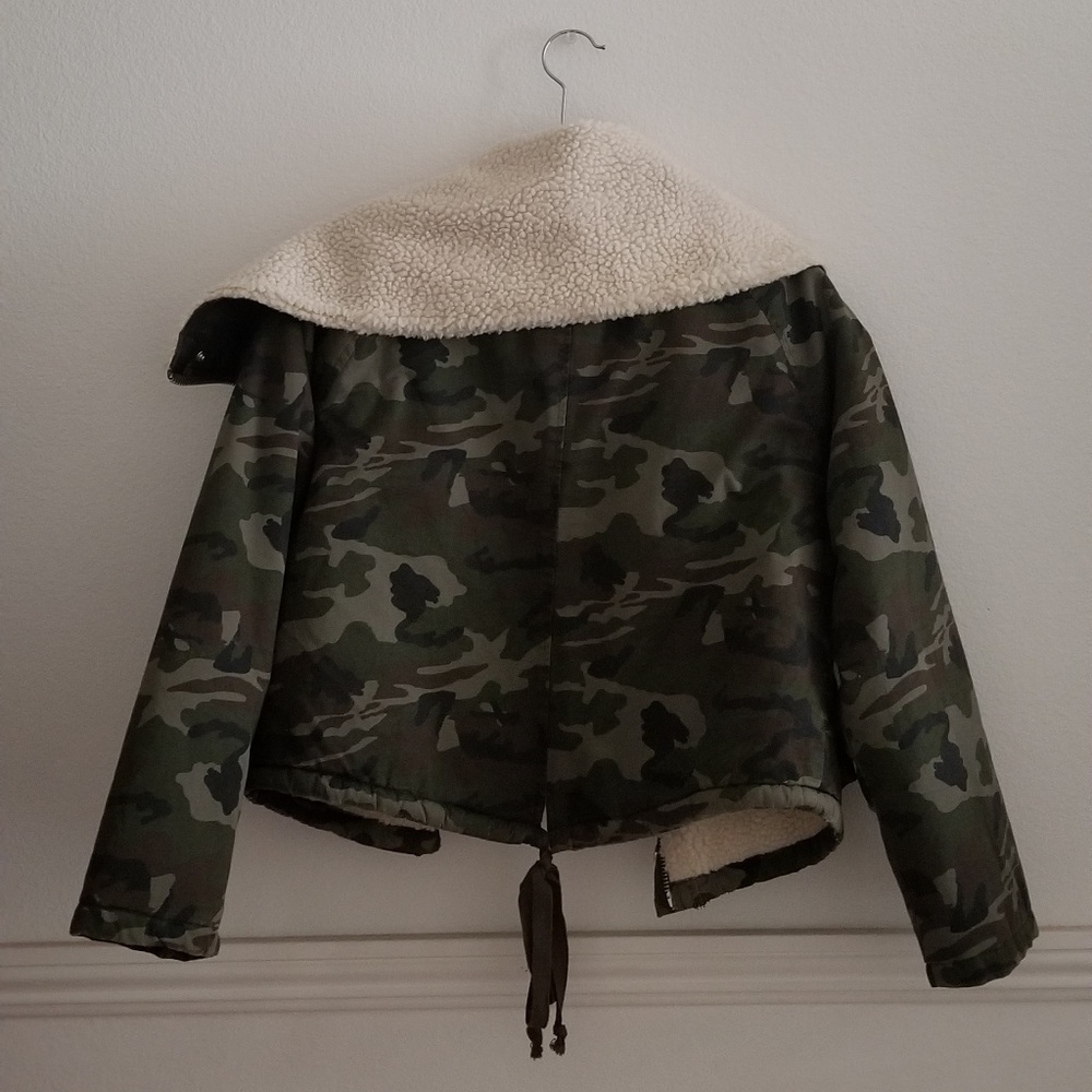 UNIF × Urban Outfitters Sherpa Lined Bomber Jacket - Picture 7 of 7